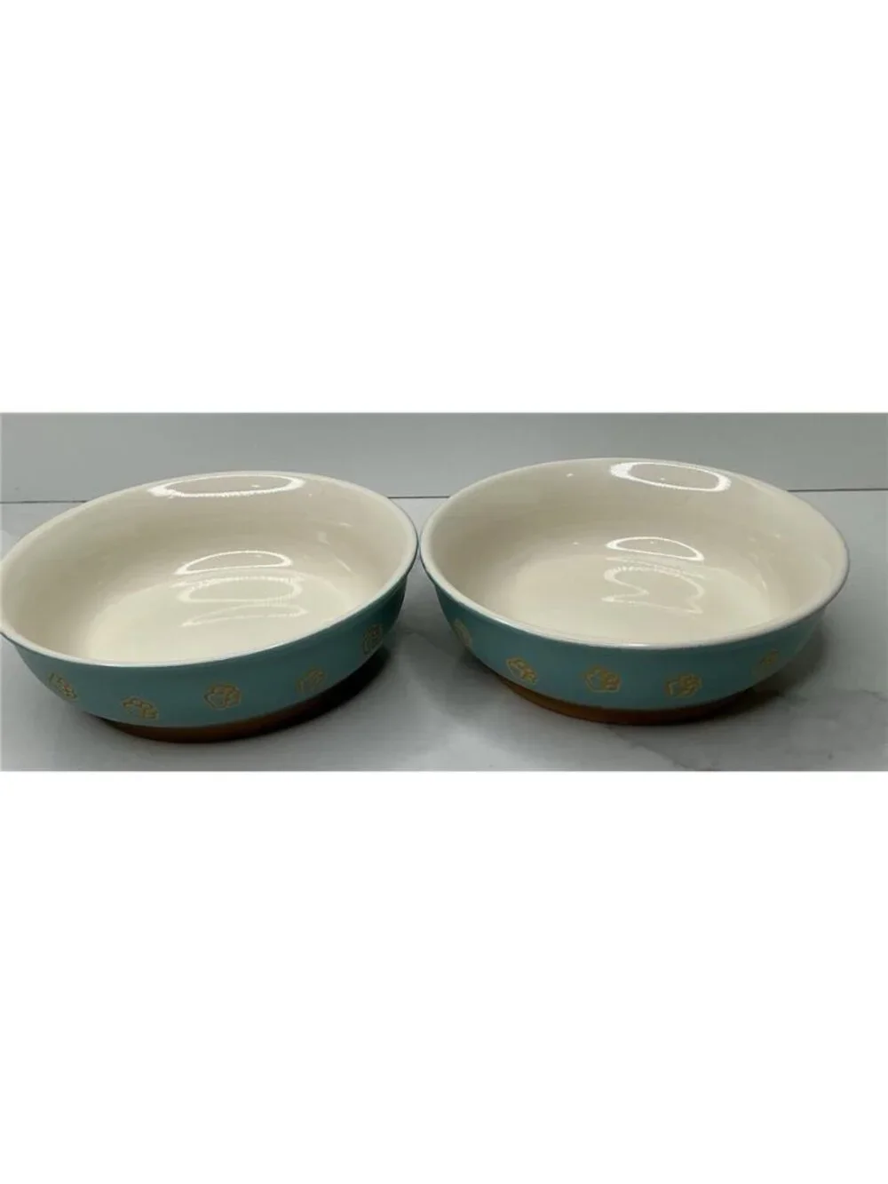 2 Spectrum Designz Cat Pet Bowls Dish 2021 Ceramic Cameron Pet Bowls New